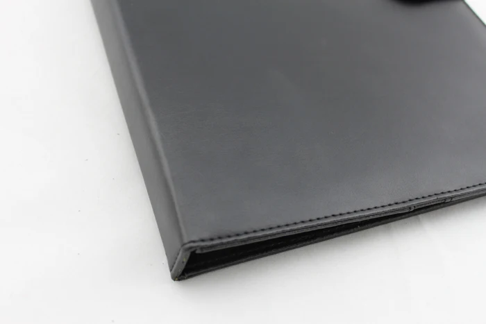 Multifunction Large Capacity Business Conference Metal Ring Binder A4 PU Leather File Folder Organizer