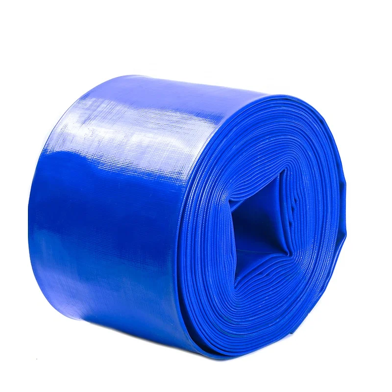 2-8 inch High Quality Large Diameter PVC Layflat Hose 1-12 Water Hose for Farm Irrigation Quality Plastic Tubes Manufacturer