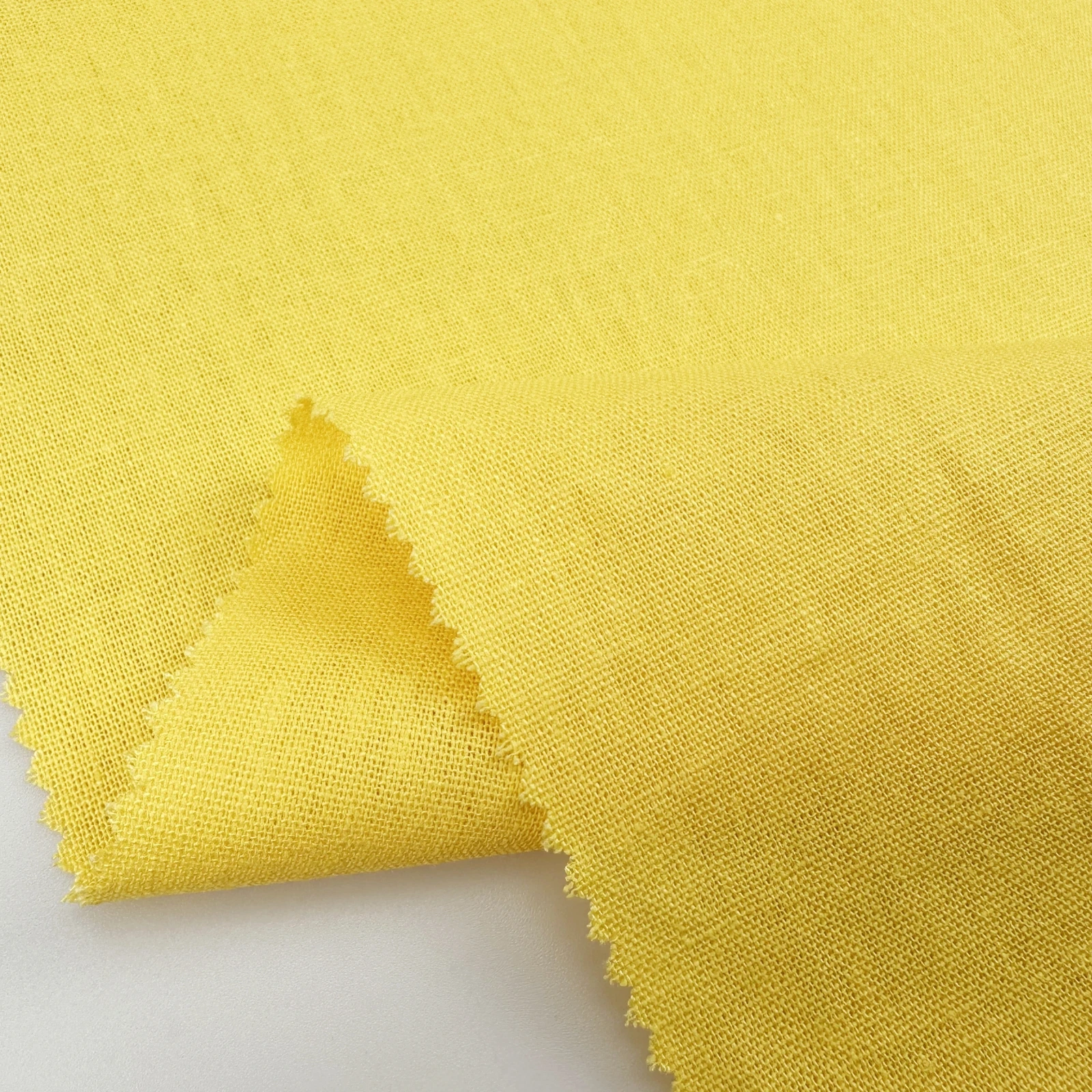 Custom Luxury 10S*10S 44*38 45% Rayon 55% Linen Mix Fabric hemp fabric for Shirt Dress Garment