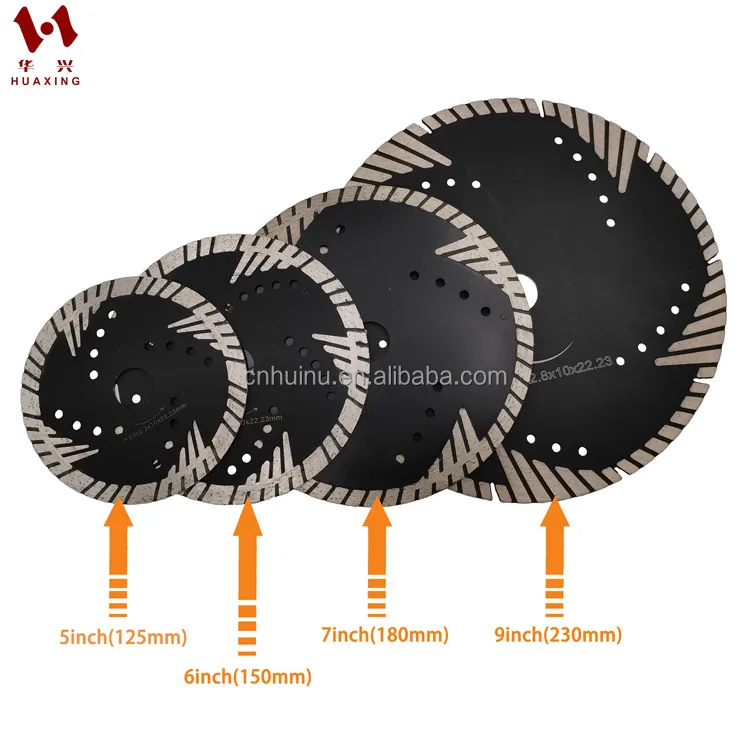 4.5 inch diamond turbo stone saw blade for Granite Marble Concrete Hard Stone
