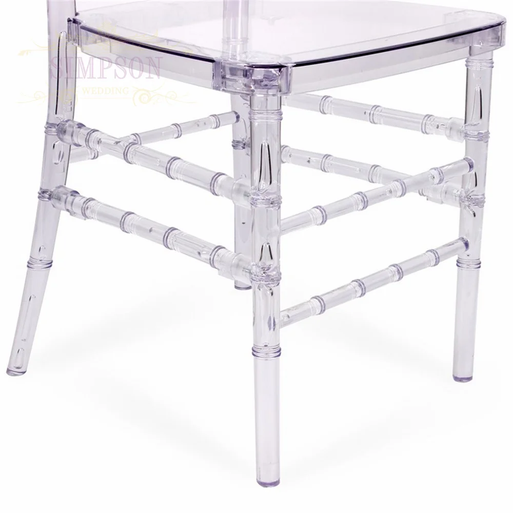 Disassembly Acrylic Wedding Chair Hotel Furniture Chairs for Transparent Party Wedding Chair