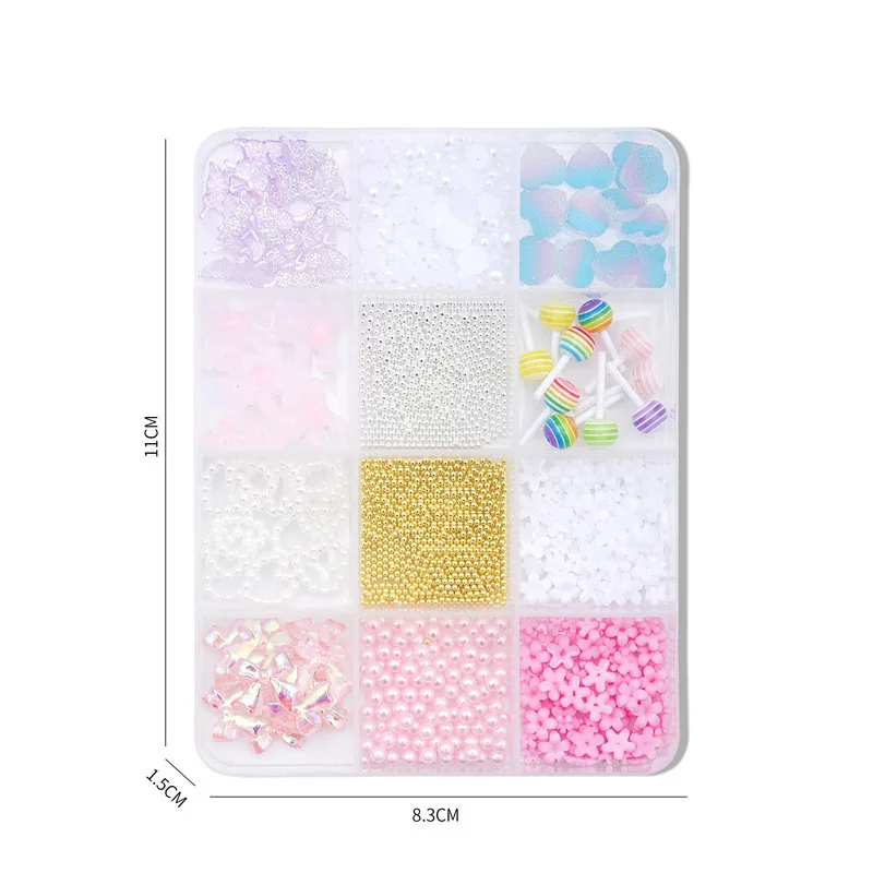 3D Flower Acrylic Nail Charm for Nail Art and DIY Nail Decoration