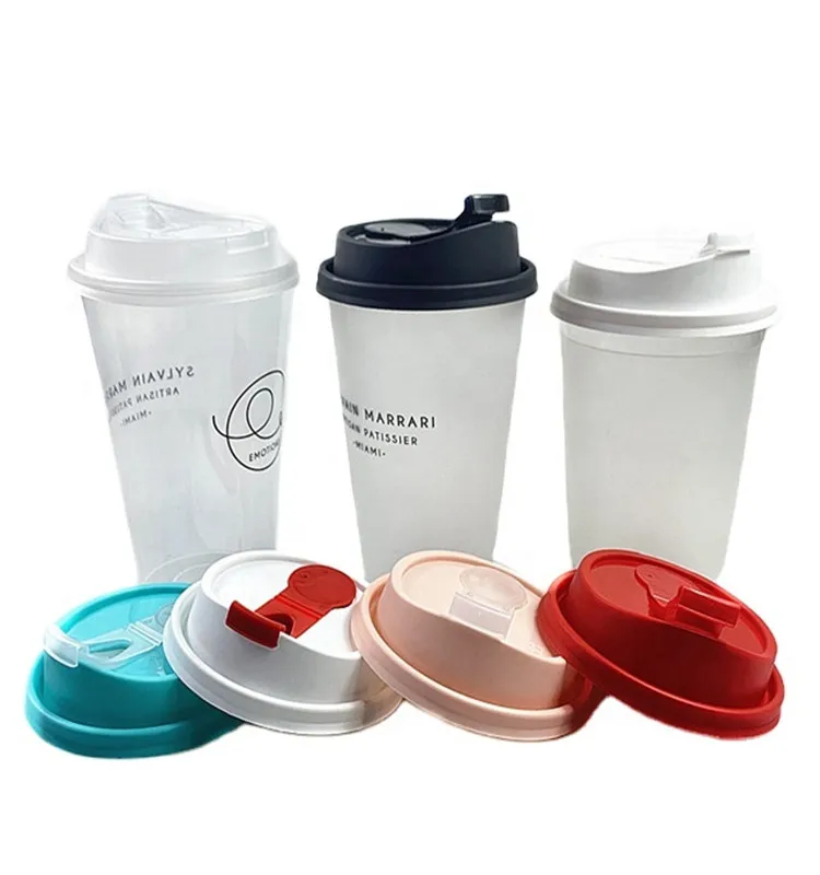 90 Caliber Foam Cup Plastic Injection PP Rotation Lids Round Cup Lid Boba Milk Tea Coffee Cup Lid