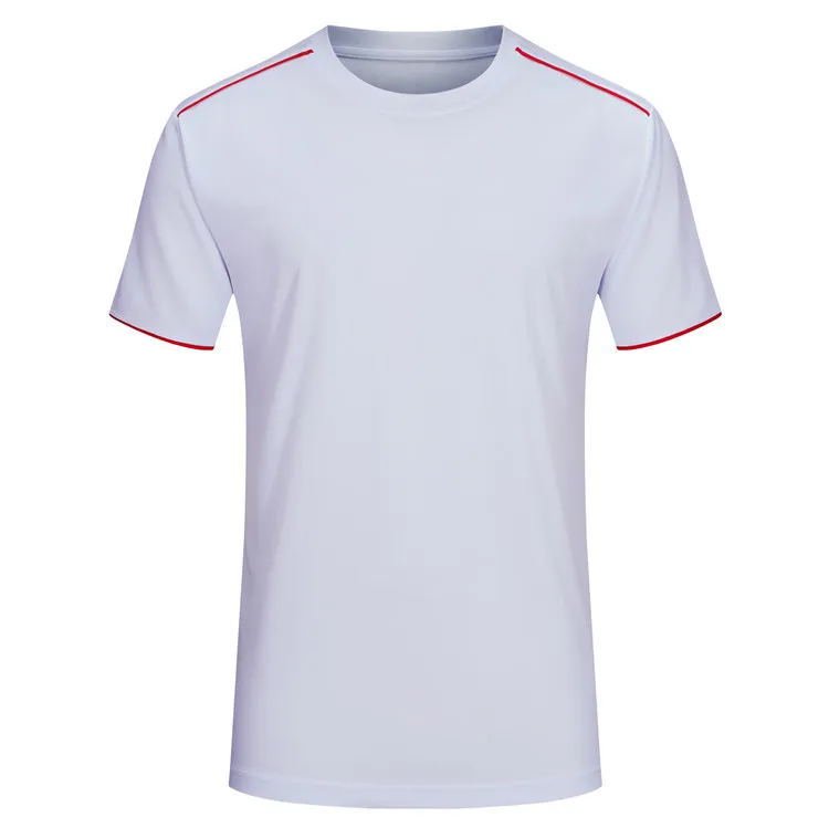 Custom Wholesale Mesh Sports Cheap t Shirts Bulk Plain Active Football Soccer Training T-shirt for Men Kids 100% Polyester Shirt