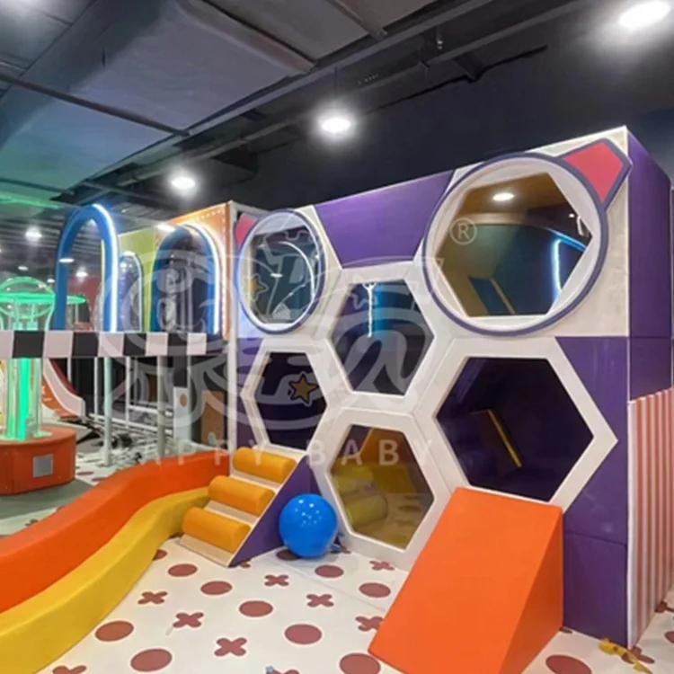 Children Commercial Honey Comb Soft Play Indoor Playground Slide