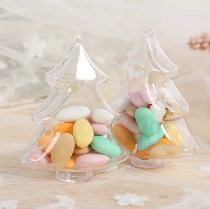 Christmas Diy Gift Clear Open Photo Ball Plastic Transparent Ornament Hanging Tree Holiday Party Supplies Decor