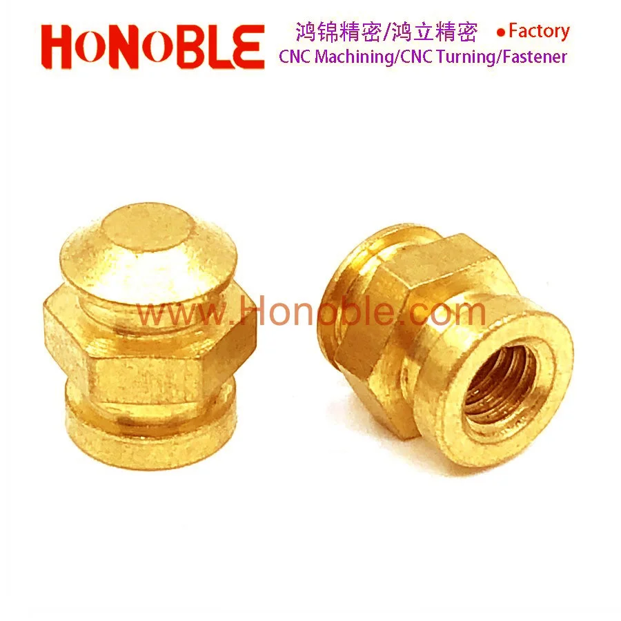 Hex nut M3/M5 Brass hex insert for plastic moulding