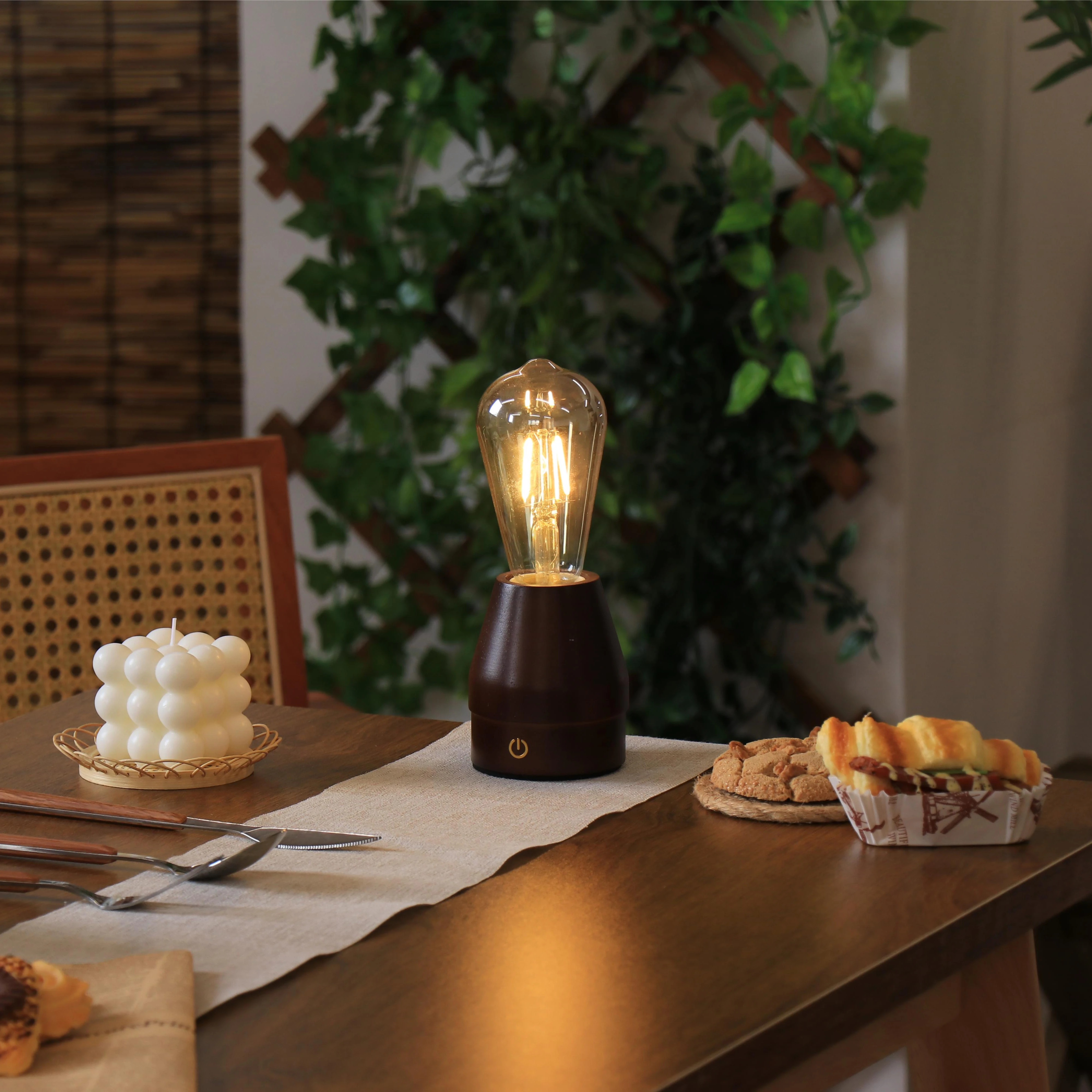 Новый Заводской дизайн, миниатюрная перезаряжаемая сенсорная Беспроводная винтажная атмосферная Настольная лампа для бара и ресторана