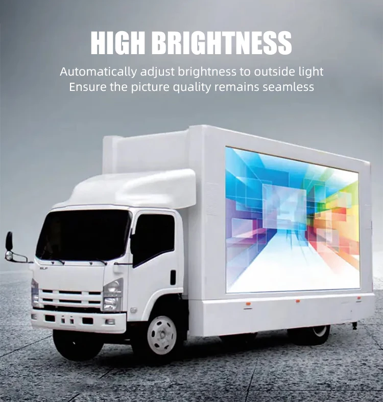 P4 P5 P6 Mobile Stage Van Digital Outdoor Movable Advertising Billboard LED Panel Displays Truck LED Screens