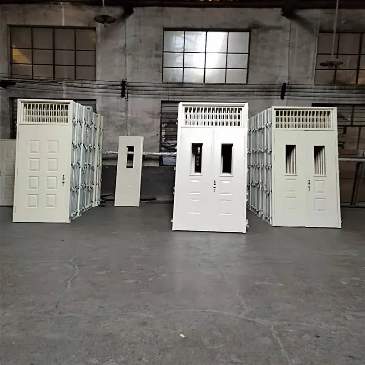 Cheap School Hospital Building Materials Steel Fireproof Sliding Security Door