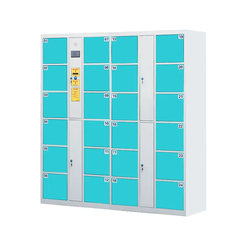 Supermarket intelligent system outdoor storage smart lock steel metal electronic locker wardrobe cabinet
