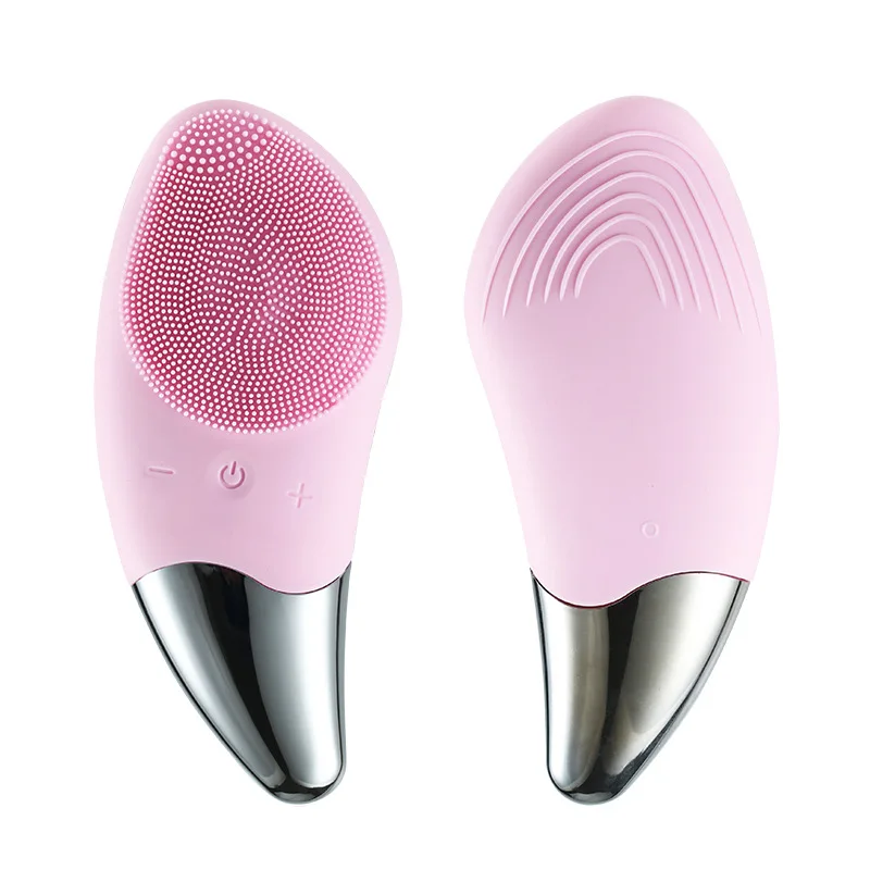 China Factory Lowset Price Private Label Electric Facial Cleansing Brush Waterproof Face Cleanser Silicone Facial Brush