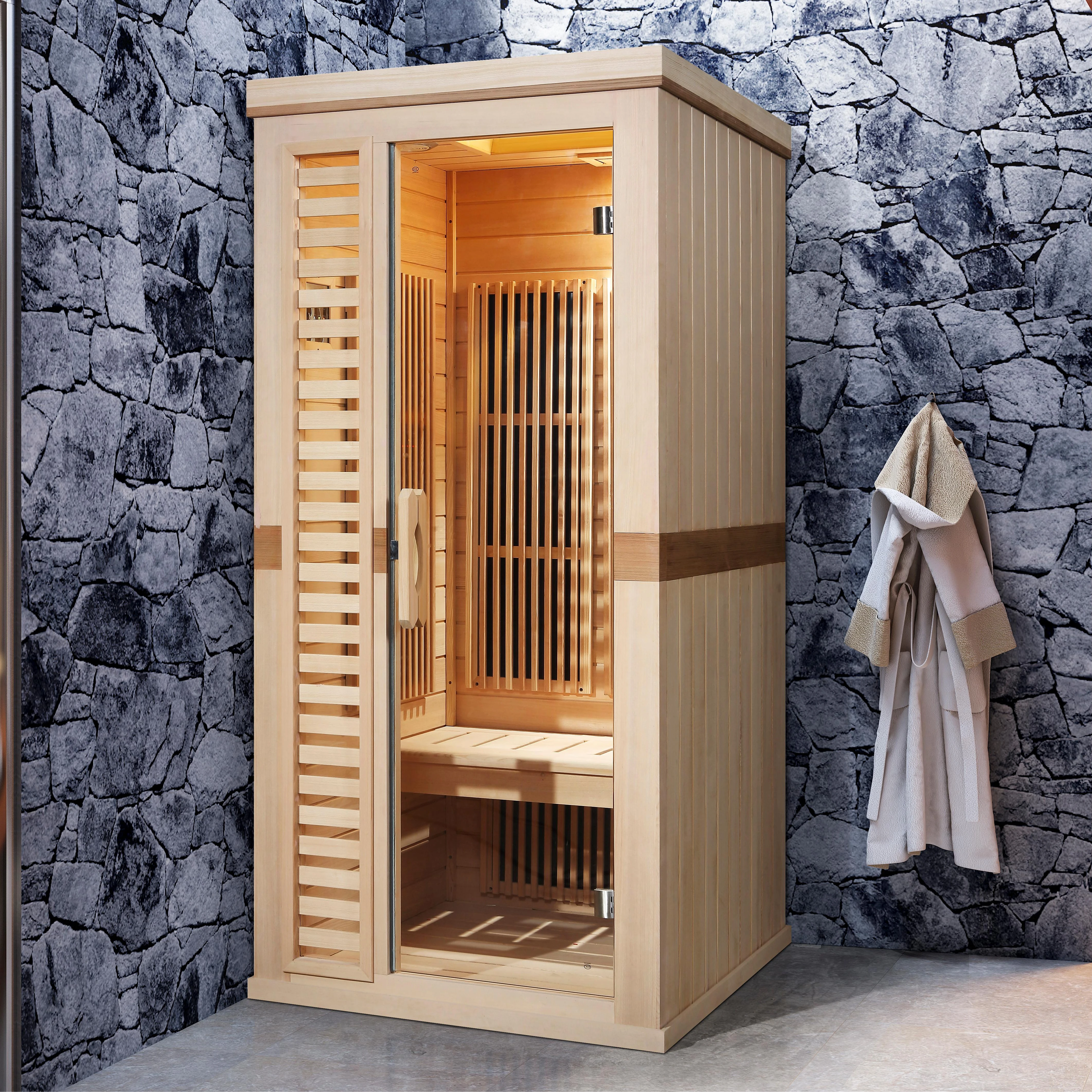 Vapasauna direct manufacturer  hot selling infrared sauna 1 person For Hot Therapy Recovery sauna