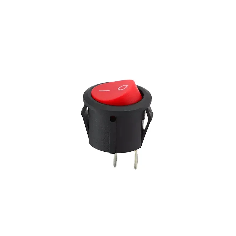 KCD11 small round rocker switch 2 pin 2 position 3A 250VAC 6A 125VAC