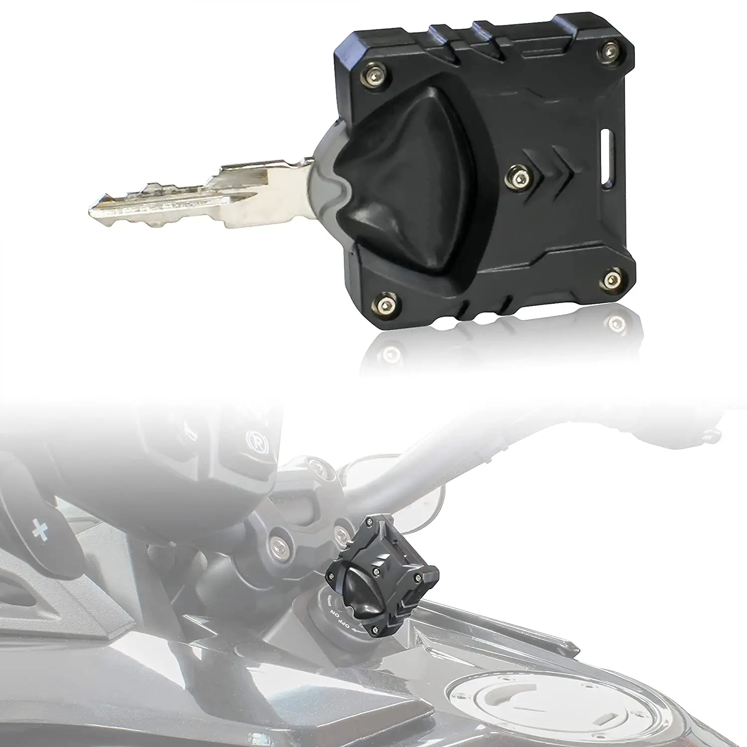 Sporty Key Holder for Can Am Spyder, Ignition Key Cover Case Shell Key Holder with Hole for Can-Am Spyder