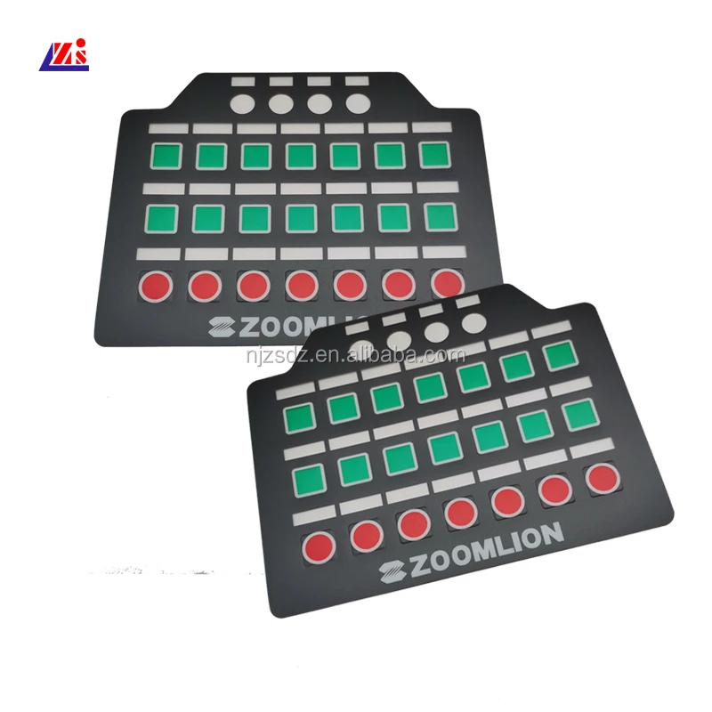 Printing Lexan Embossed Buttons Label Sticker