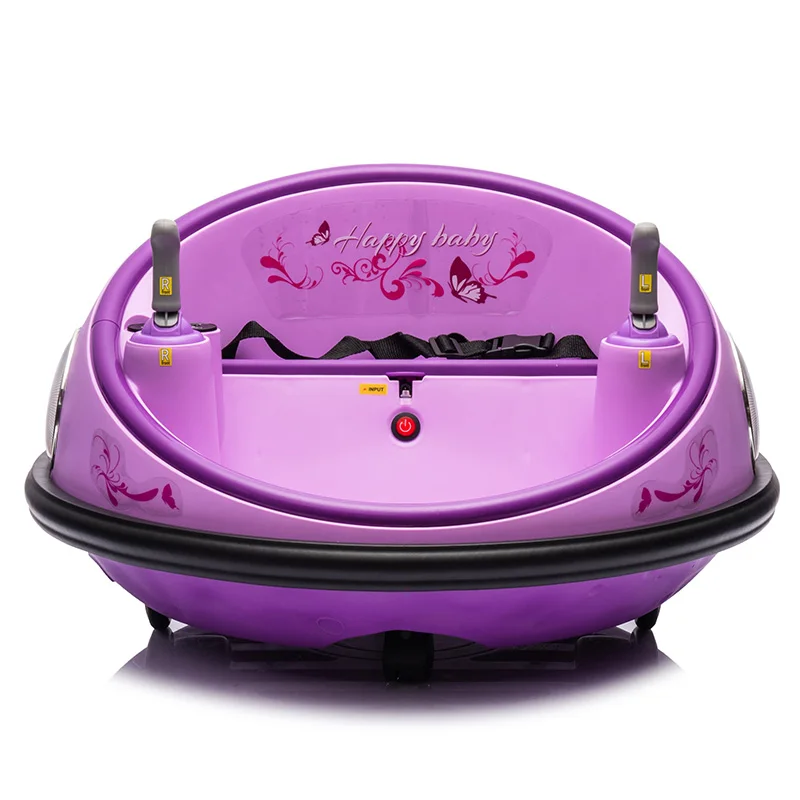 Factory Selling Kids Sticker Race Car 6V 12V Electric Remote Control Toy Vehicle Car 360-Degree Spin Ride On Bumper Car