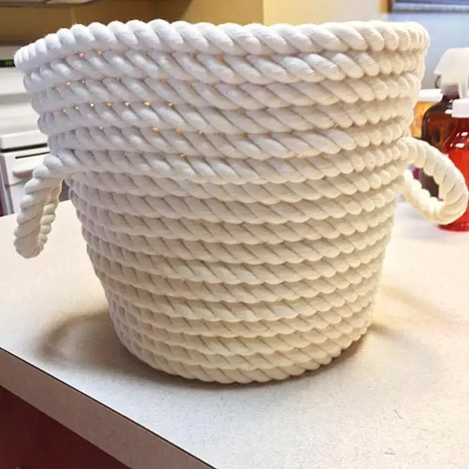 White Cotton Rope Natural Nautical Rope for Crafts, Decorations, Basket Making, Plant Hangers