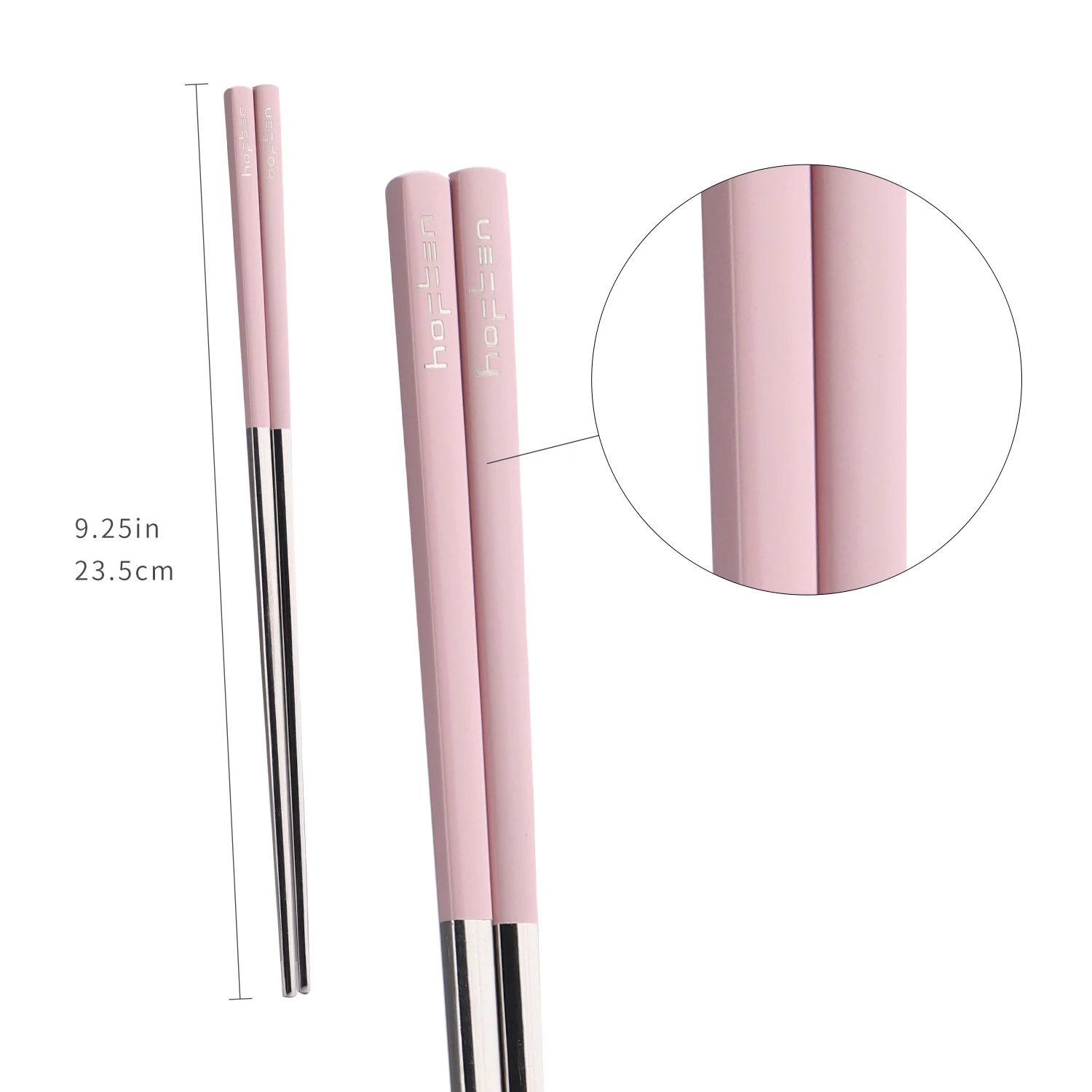 China Wholesale 430 Reusable Multicolor Korean Stainless Steel Metal Chopsticks