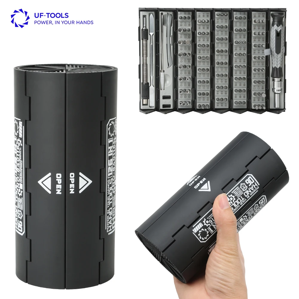 UFTOOLS 128PCS Precision Screwdriver Set Mobile Phone Repair Tool Kit with Pocket Size Screwdriver for Cell Phone Repair