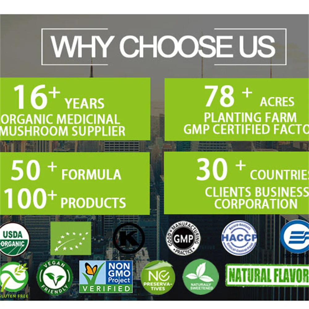 Private customized Healthy Oyster Mushroom Pleurotus Ostreatus Extract Powder Capsules Regulate blood fat in the body