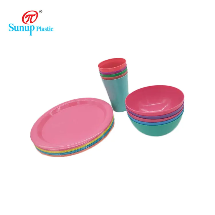 Fruit Plate Wholesale Reusable Circle Plastic Plate Dish Round Customized Pattern All-season Not Support Sustainable 25x1.3cm