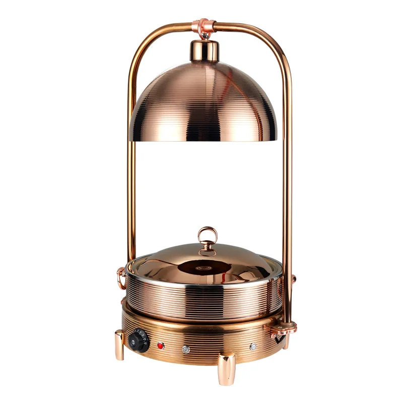 Commercial stainless steel warming pot canteen display utensils breakfast snacks high-end new adjustable temperature