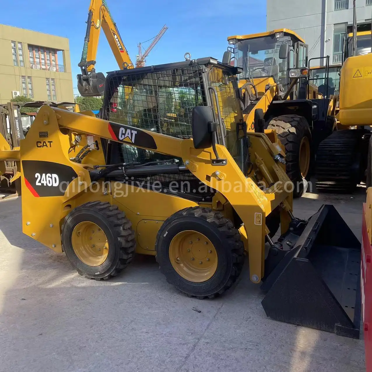 Доставка вовремя Лучшая производительность caterpillar cat246d колесный погрузчик используется высокого качества 4 колеса cat226b распродажа