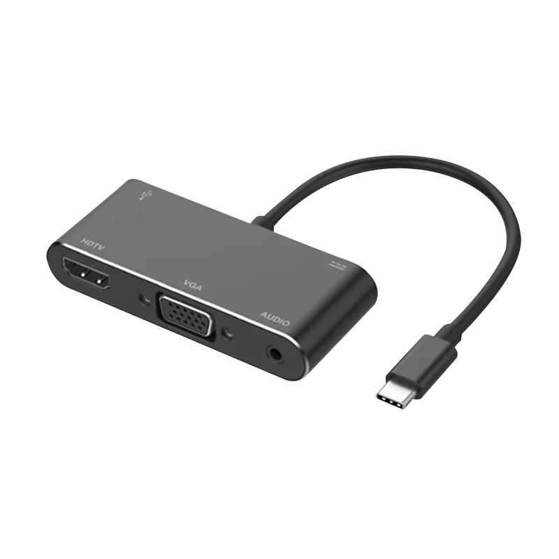 1080P Converter  USB-C to HD-MI TV Media VGA 2K Adapter 3.1 Type C to TV Cable