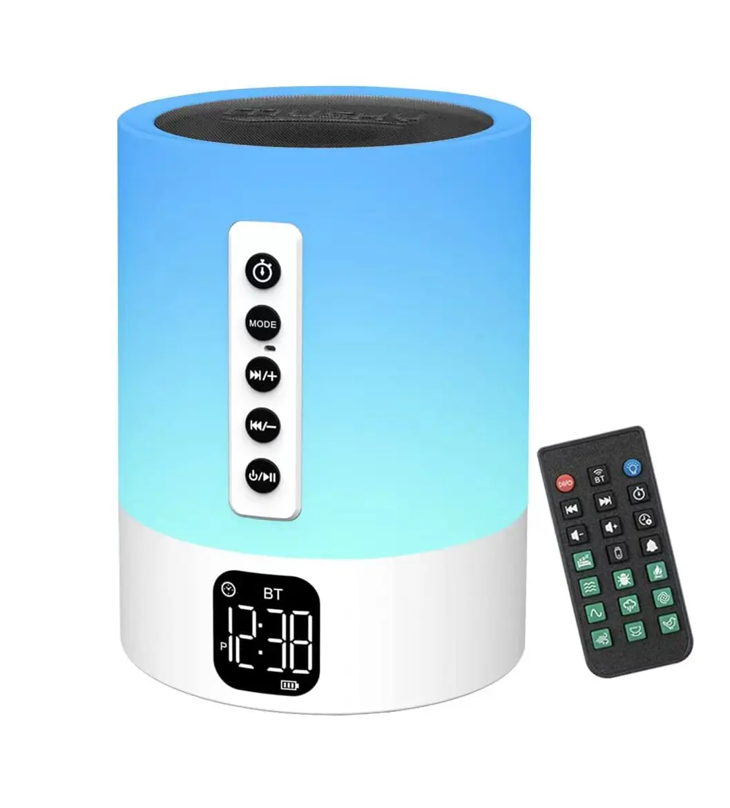 Night Light Bluetooth Speaker Portable Wireless Tf Card Bluetooth Speaker Touch Control Color Rgb Led Table Lamp
