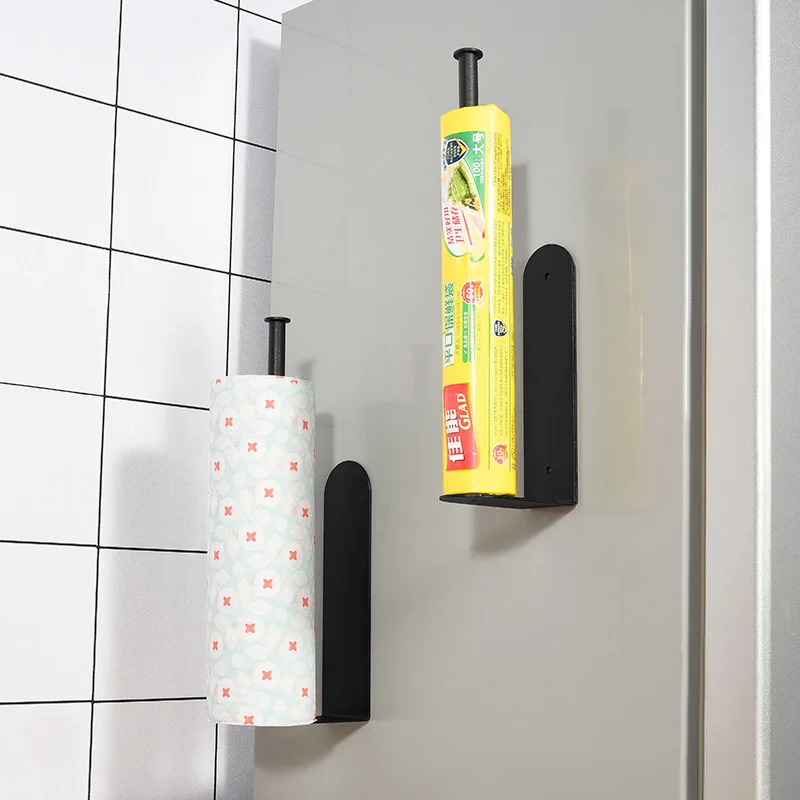 Factory Price Hot Sales Magnetic Paper Holder Wall Mounted Kitchen Roll Holder Paper Towel Holder Shelf