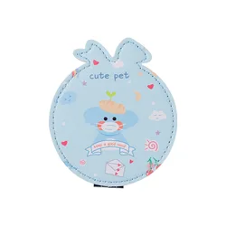 2023 Cartoon Lovely Two-sided Foldable Mirror Espejo De Maquillaje Plastic Makeup Mirror Girly Princess Kitty Cat Mirror