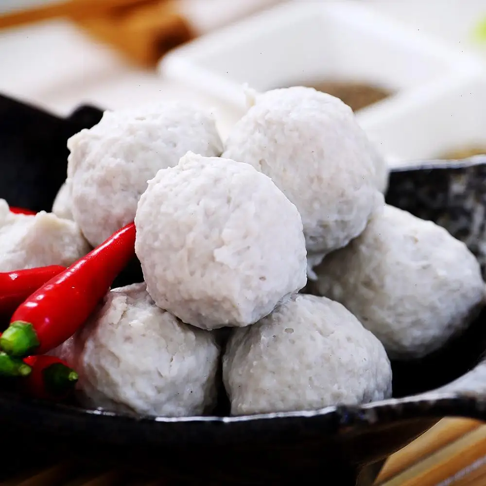 Wholesale hot sale factory supply frozen fish ball with filling seafood product