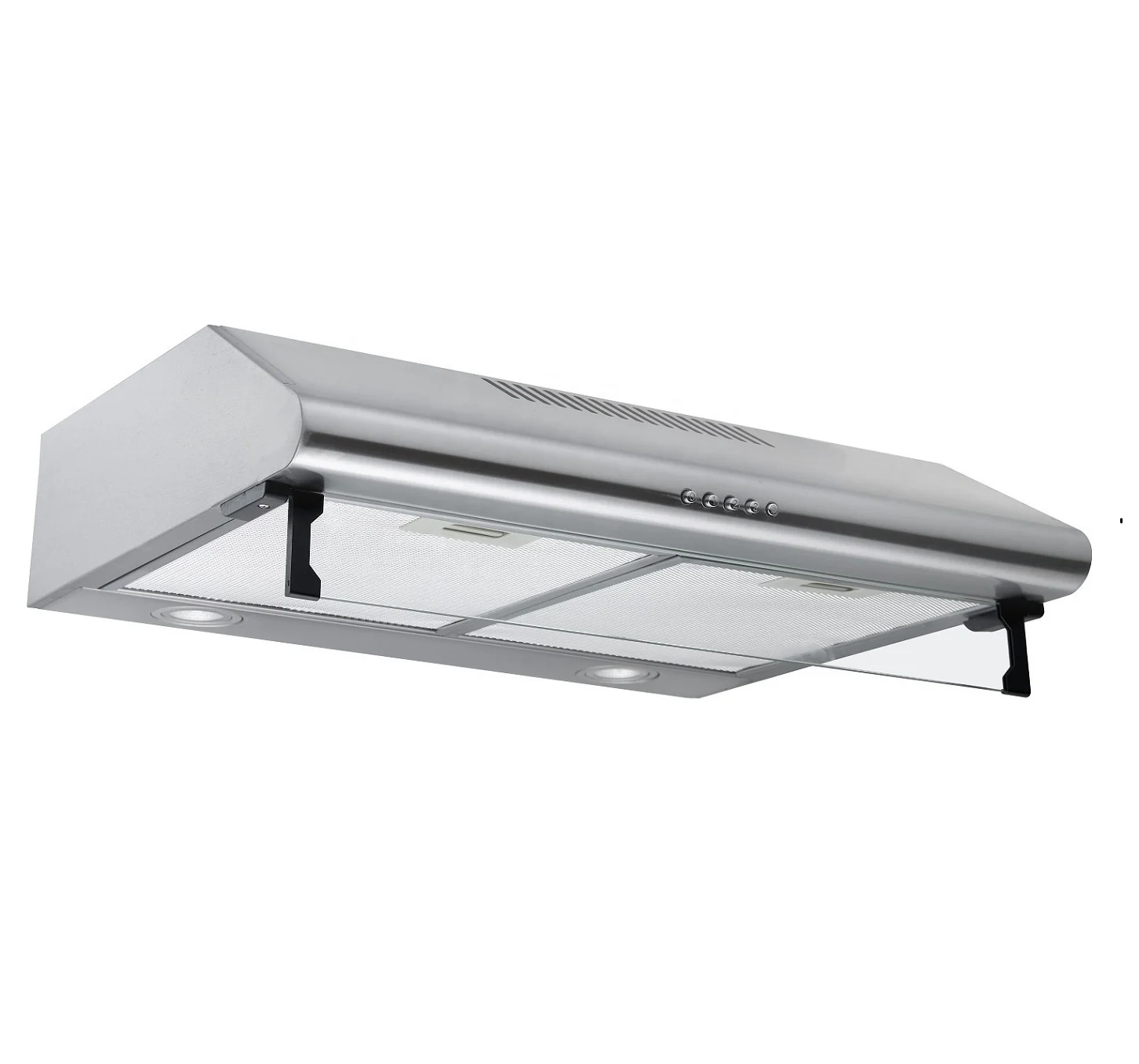 Gas Stove Cooker Kitchen Exhaust Hood Built in Carbon Filter Air-circulate Slim Type Range Hood Chimney