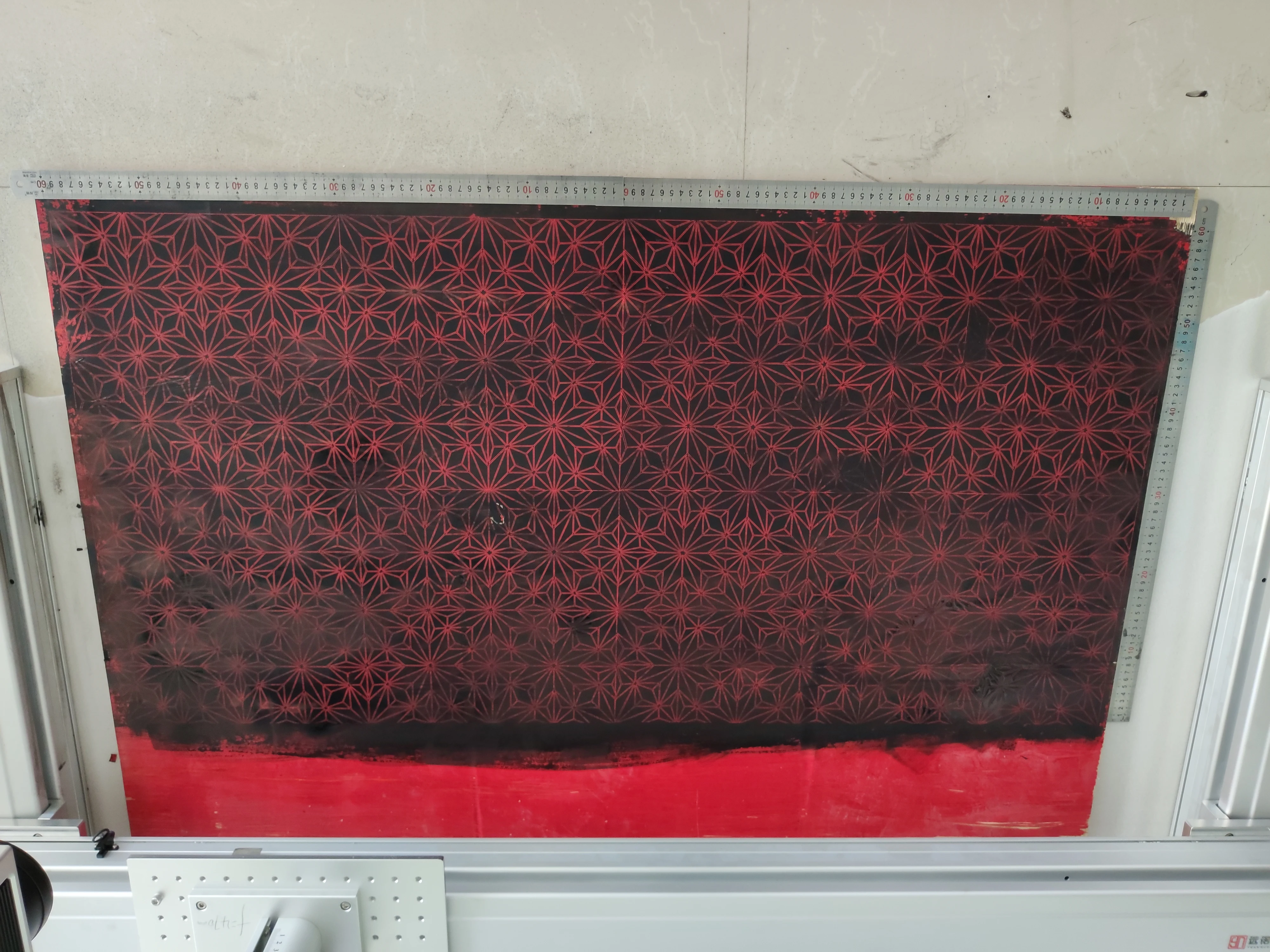 600*1000mm Gantry Type Large Working Area Raycus JPT 30W 50W Fiber Laser Marking Machine For Coated Mirror Metal Plate