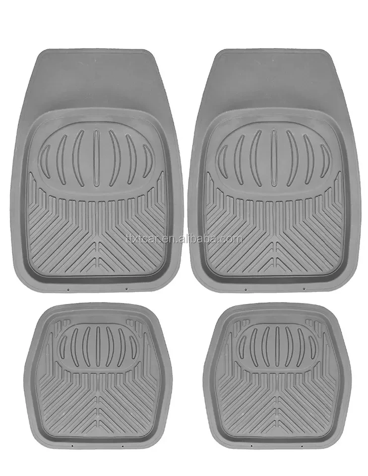 Best Price Cheap 4-Piece PVC/Plastic Price Universal Car Floor Mats For Sale