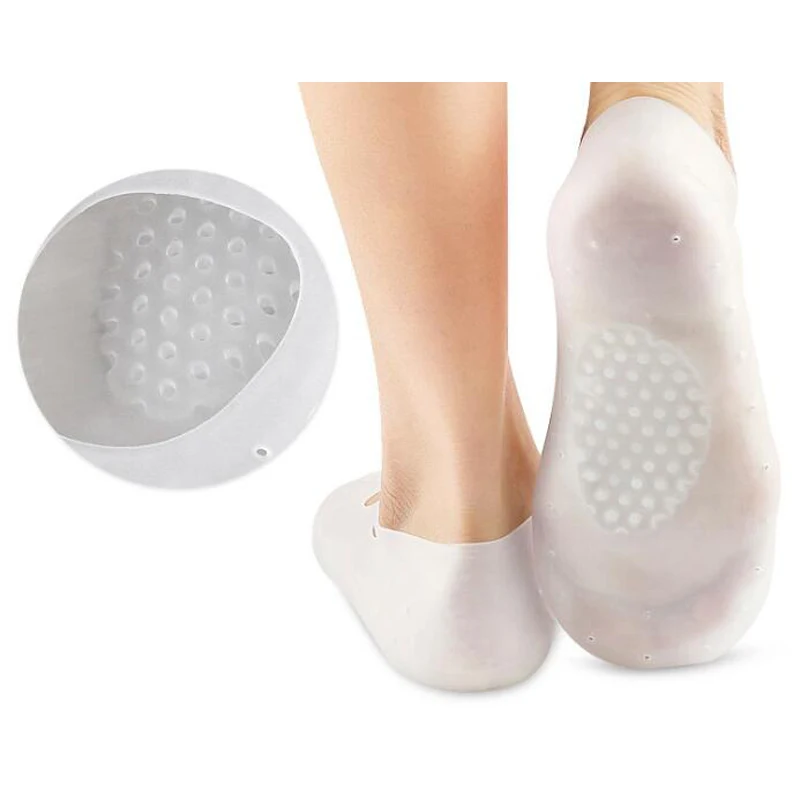 Soft gel Moisturizing Sock foot care foot pads Protector silicon heel gel socks For Pain Relief