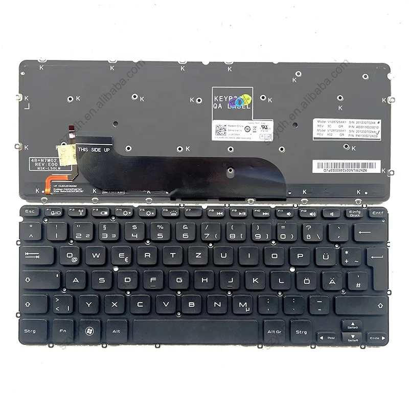 GR German Deutsch Laptop Keyboard With Backlit For Dell XPS 12 13 L321X L322X P20S XPS13D 13R 9Q23 0Y6C70 Notebook Replacement
