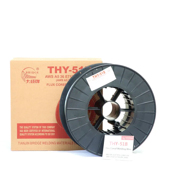 Bridge brand carbon steel mig flux cored welding wire e71t-1c