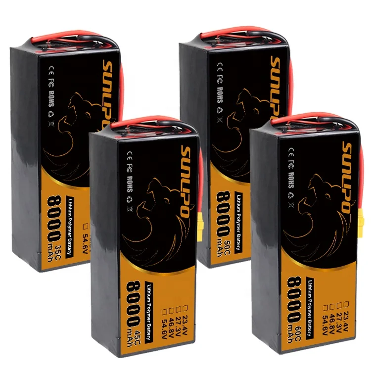 OEM 6S UAV lipo battery 22.2V 50C 60C drone batteries 4000mAh 5000mAh 6000mAh 8000mAh drone battery for Helicopter and UAV