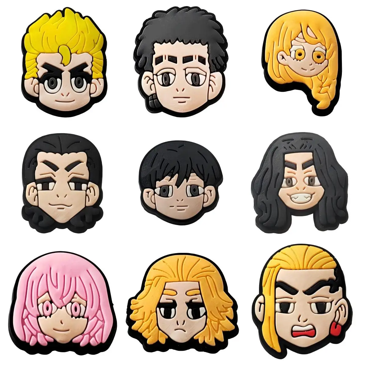 New Arrival PVC Shoelace Buckle Cute Flower Shoelace Decorative Small Diy Shoelace Charms