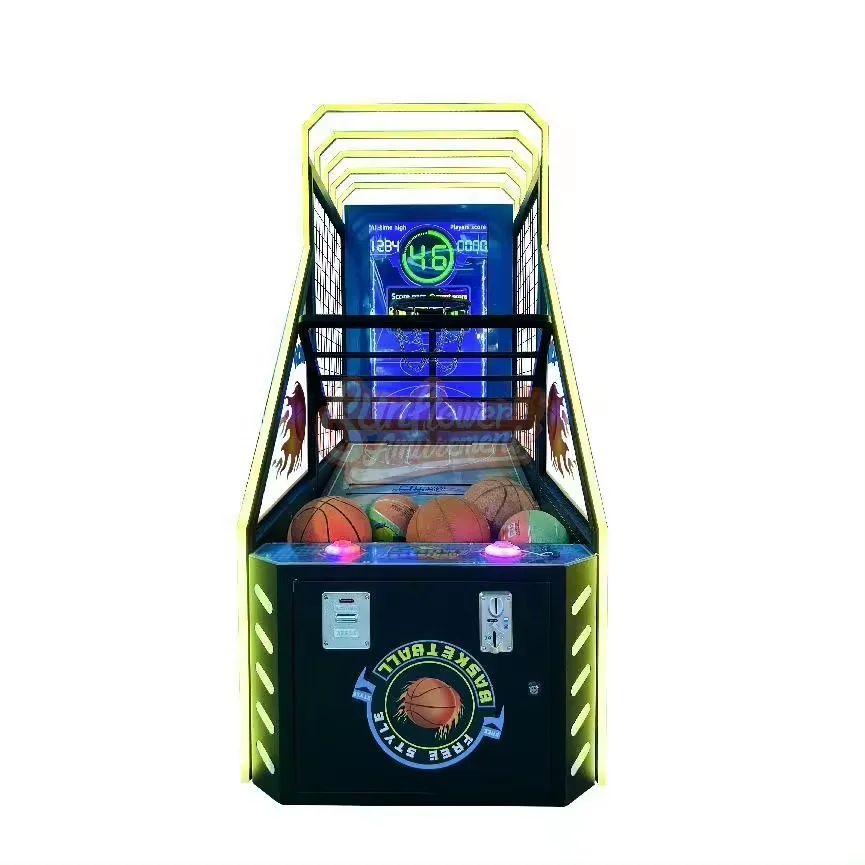 Игровой автомат с монетоприемником и уличным баскетболом