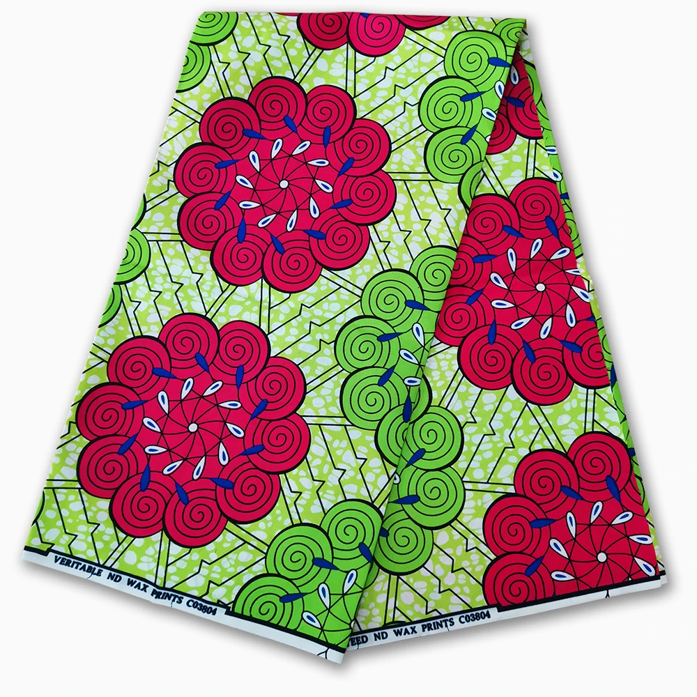 
New Fashion African wax print Polyester Wax fabric new designs print 