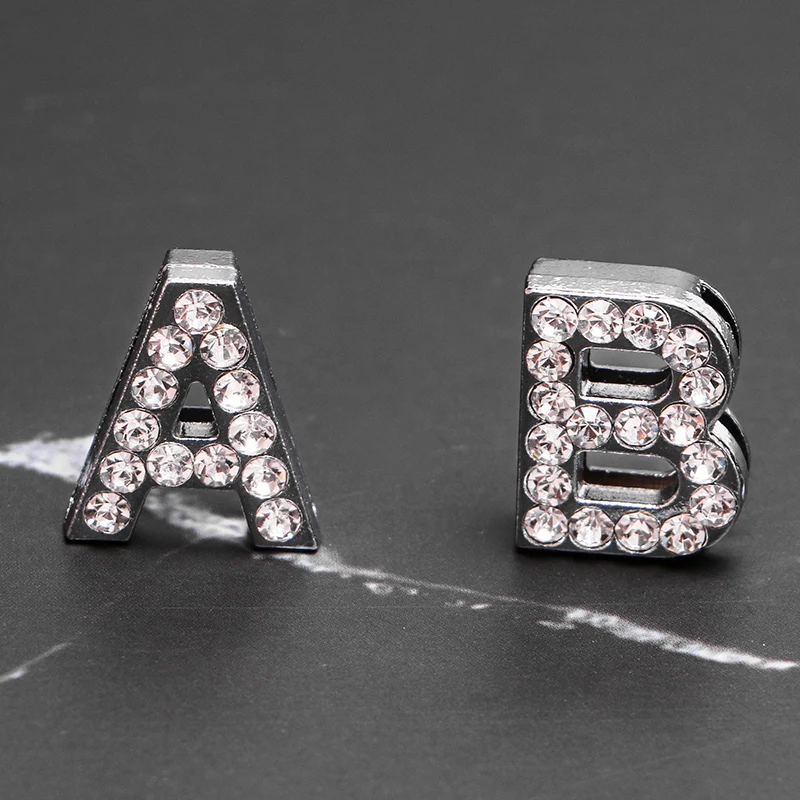 Wholesale Shoes Accessories Cheap Metal Charm Clogs Decoration Custom Letters Bling Luxury Designer Pieces