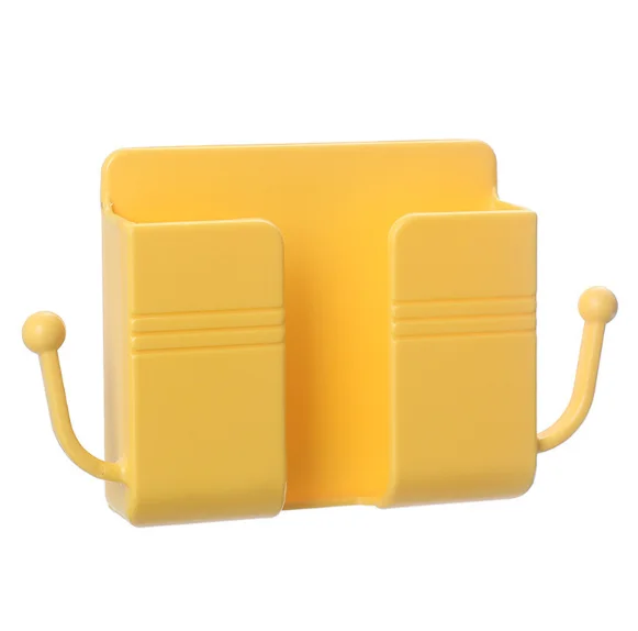 Remote Control Wall-Mounted Self-Adhesive Mobile Phone Stand for Bathroom Bedroom & Kitchen  Living Room Charger Storage Box