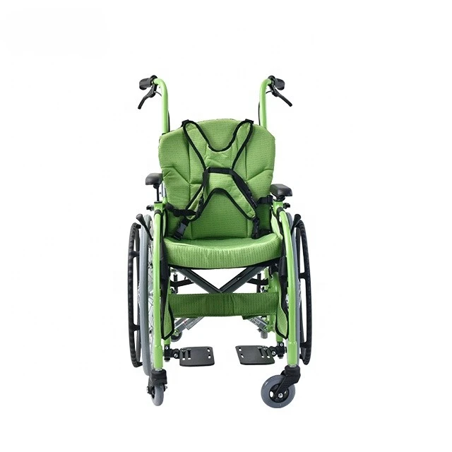 Folding wheelchair for cerebral palsy children for home
