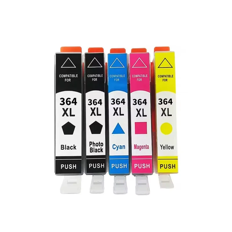 Совместимый цветной картридж с чернилами 364XL 364 XL для HP Photosmart 7520 7510 5525 настольного принтера 3070a B109a