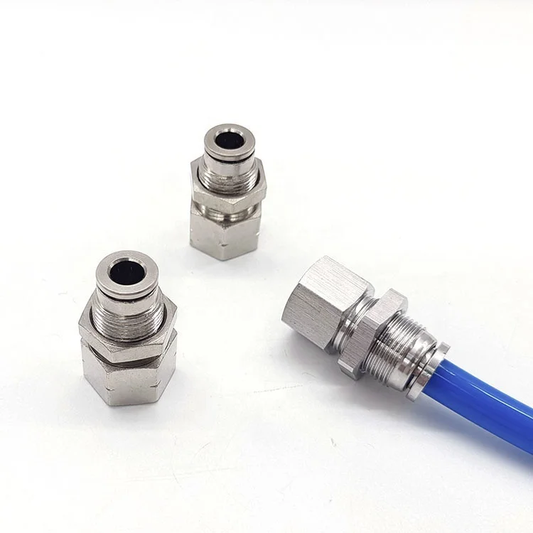 Stainless Steel SS316 8mm Tube OD x 1/4 thread Pneumatic Female adapter fitting