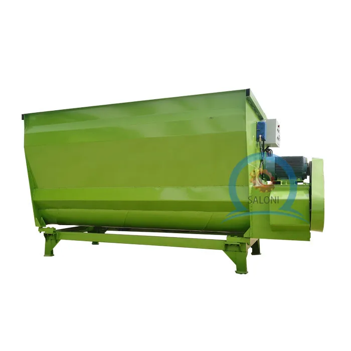 hot sale animal cattle sheep forage dry powder feed mixer machine silage grass chopper machine horizontal feed mixer equipment