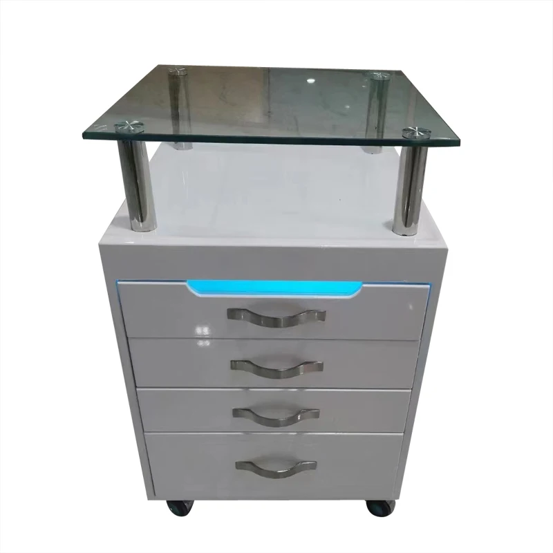 2022 Hot Sale Special Style Double LED Mirror Station Used  Total Station For Sale Lighted Salon Stations 10 Years Life